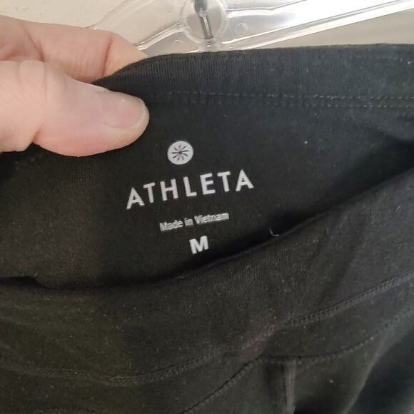 Athleta Be Free Reflective Black Leggings Medium - Picture 3 of 14